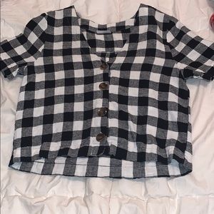 Gingham top!